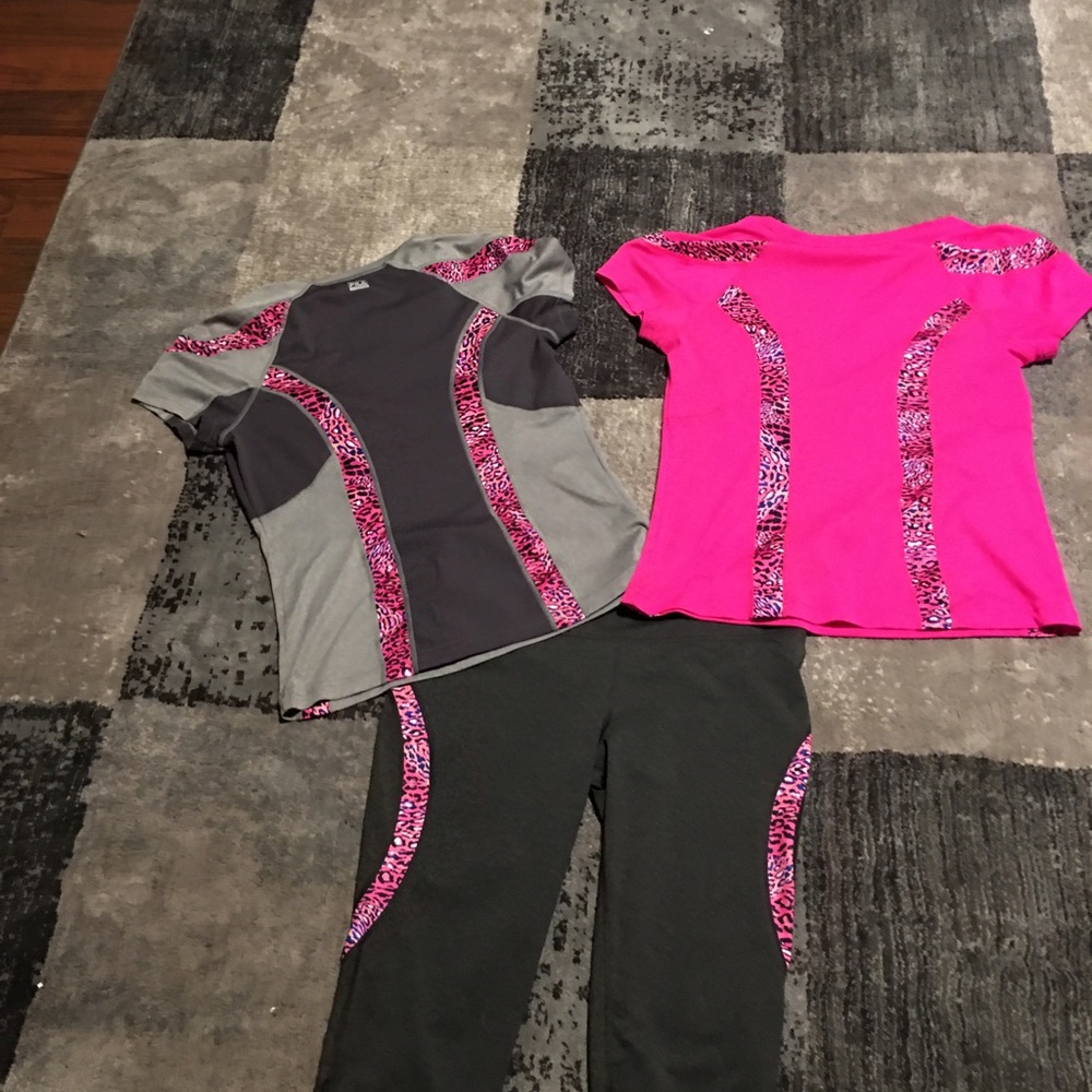 Fila training tops and tights